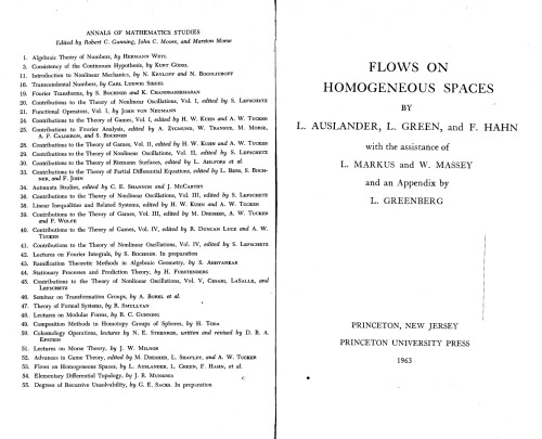 Flows on Homogeneous Spaces