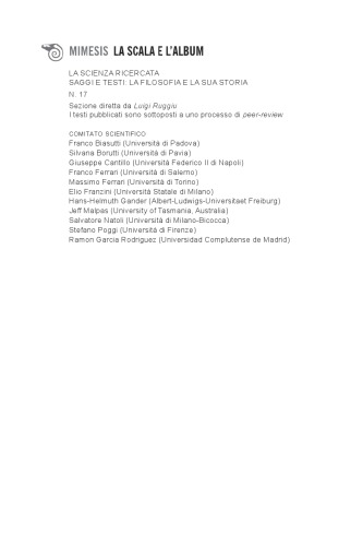 La natura del riconoscimento. Riconoscimento naturale e ontologia sociale in Hegel, 1801-1806