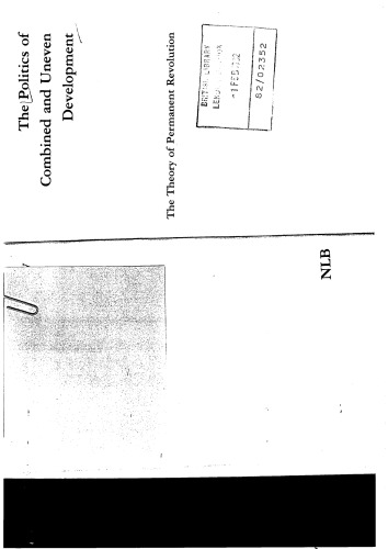 The Politics of Combined and Uneven Development - The Theory of Permanent Revolution