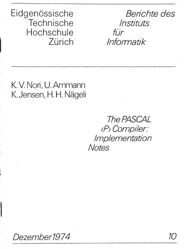 The PASCAL 'P' Compiler: Implementation Notes
