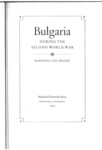 Bulgaria during the Second World War
