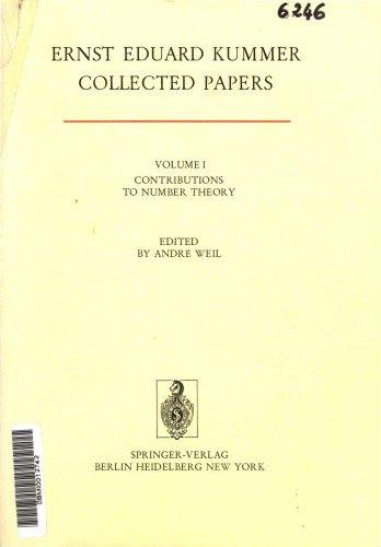 Collected Papers: Volume 1: Contributions to Number Theory