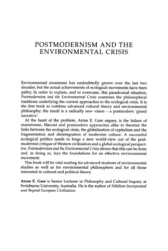 Postmodernism and the Environmental Crisis