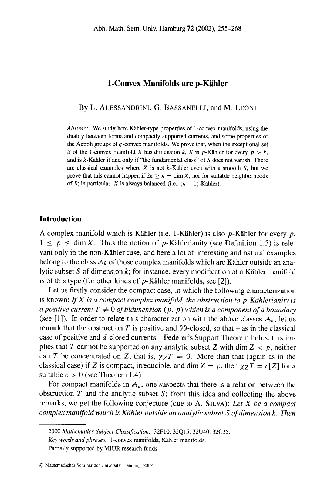 1-Convex Manifolds are p-Kahler