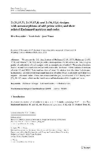 2-(31,15,7), 2-(35,17,8) and 2-(36,15,6) designs with automorphisms of odd prime order, and their related Hadamard matrices and codes