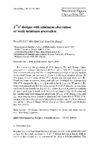 2^m 4^1 designs with minimum aberration or weak minimum aberration