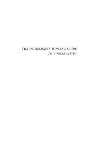 The Intelligent Woman's Guide to Conservatism