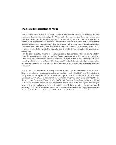 The Scientific Exploration of Venus