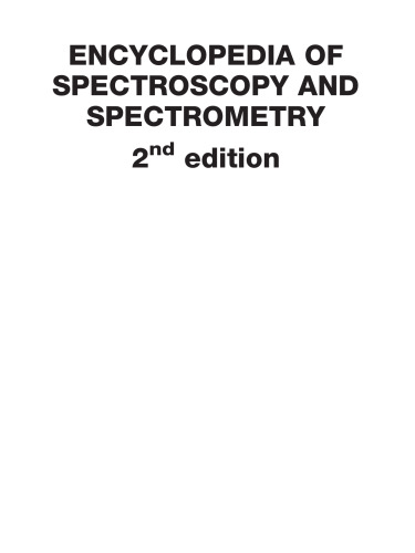 Encyclopedia of Spectroscopy and Spectrometry