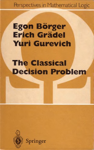 The Classical Decision Problem