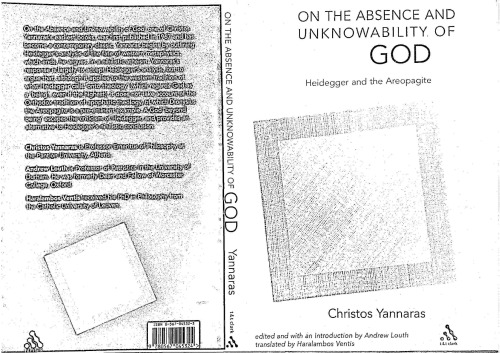 On the Absence and Unknowability of God: Heidegger and the Areopagite