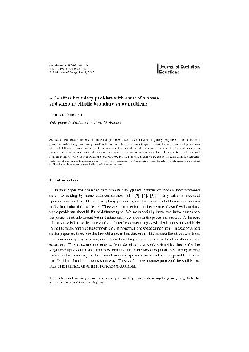 A 2-D free boundary problem with onset of a phase and singular elliptic boundary value problems