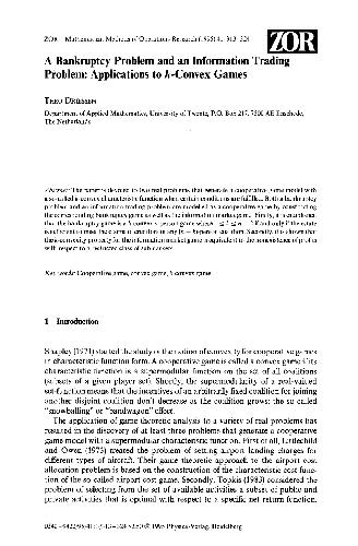 A bankruptcy problem and an information trading problem: Applications to k-convex games