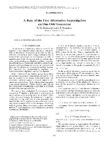 A base of the free alternative superalgebra on one odd generator