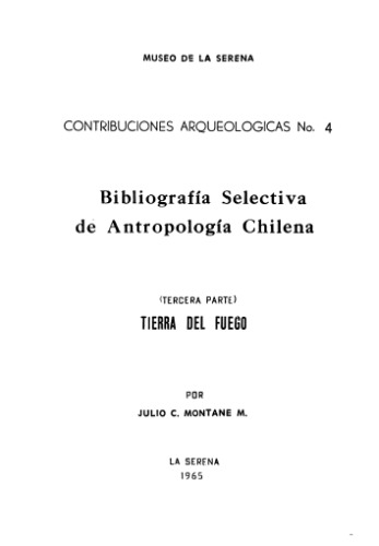 Bibliografía Selectiva de Antropología Chilena