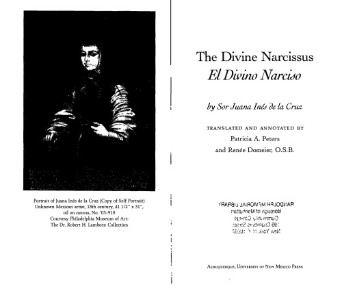 The divine Narcissus = El divino Narciso