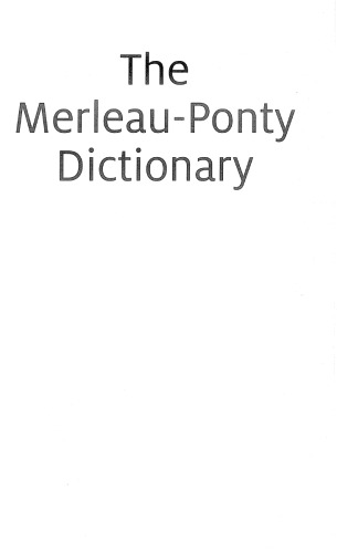 The Merleau-Ponty Dictionary