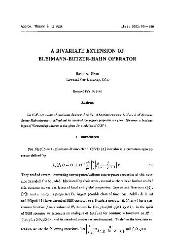 A bivariate extension of Bleimann-Butzer-Hahn operator