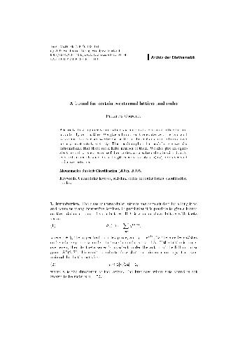 A bound for certain s-extremal lattices and codes