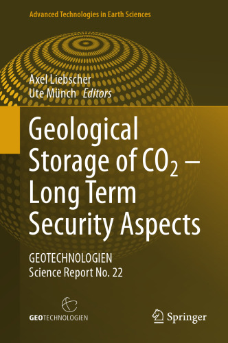Geological Storage of CO2 – Long Term Security Aspects: GEOTECHNOLOGIEN Science Report No. 22