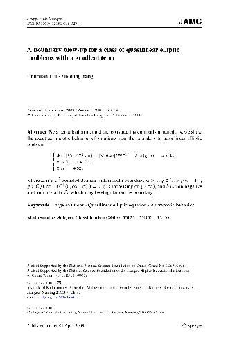 A boundary blow-up for a class of quasilinear elliptic problems with a gradient term