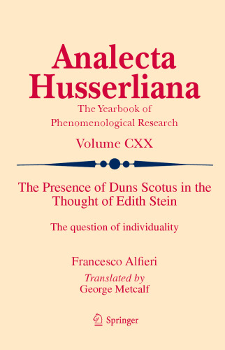 The Presence of Duns Scotus in the Thought of Edith Stein: The question of individuality