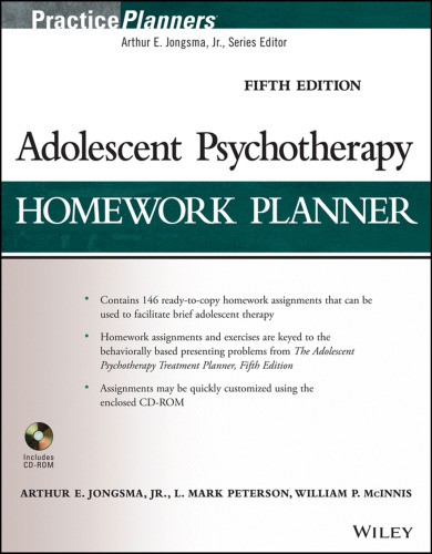 Adolescent Psychotherapy Homework Planner