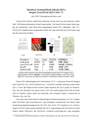 Membuat Scanned Book (sBook) DjVu dengan LizardTech DjVu Solo 3.1