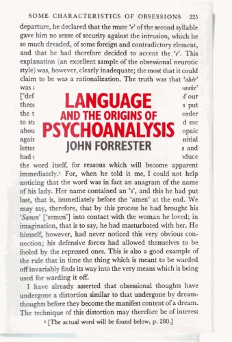 Language and the Origins of Psychoanalysis