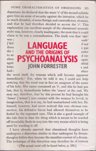 Language and the Origins of Psychoanalysis