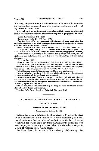 A Generalization of Volterras Derivative