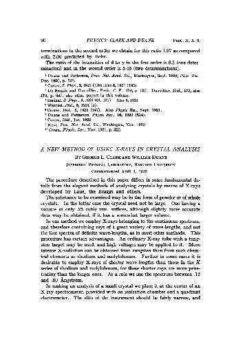A New Method of Using X-Rays in Crystal Analysis