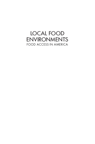 Local food environments : food access in America