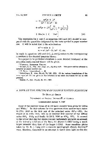 A Note on the Spectrum of Doubly Ionized Scandium