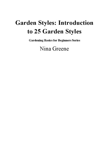 Garden styles