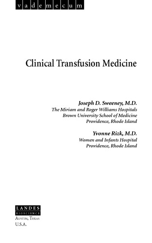 Clinical Transfusion Medicine