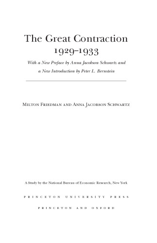 The Great Contraction, 1929-1933