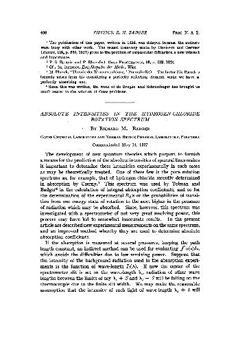 Absolute Intensities in the Hydrogen-Chloride Rotation Spectrum