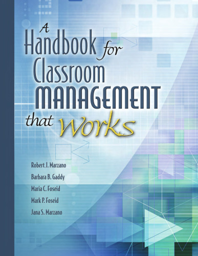 Handbook for Classroom Management That Works