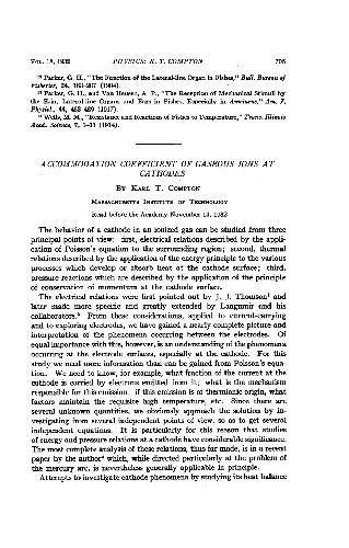 Accommodation Coefficient of Gaseous Ions at Cathodes