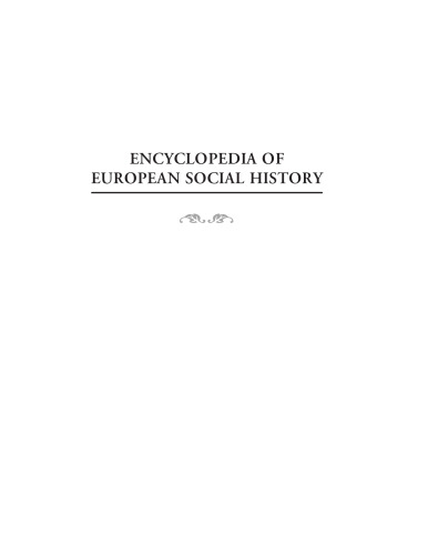Encyclopedia of European Social History