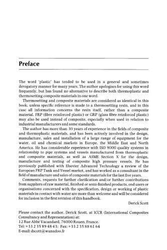 Advanced Materials for Water Handling: Composites and Thermoplastics