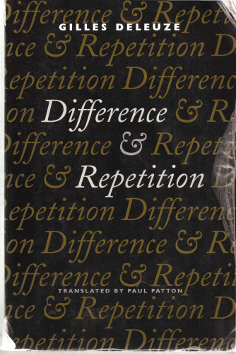 Difference and Repetition
