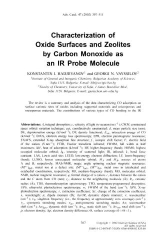 Advances in Catalysis. Vol. 47