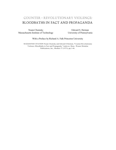 Counter-revolutionary violence : bloodbaths in fact and propaganda