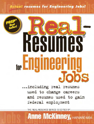 Real Resumes for Engineering Jobs