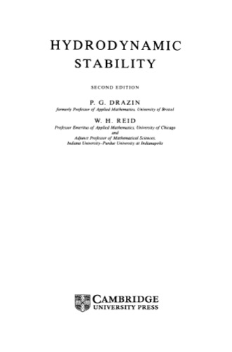 Hydrodynamic stability
