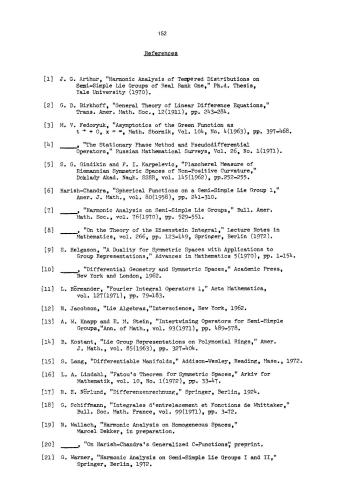 Analytic Theory Of The Harish-Chandra C-Function