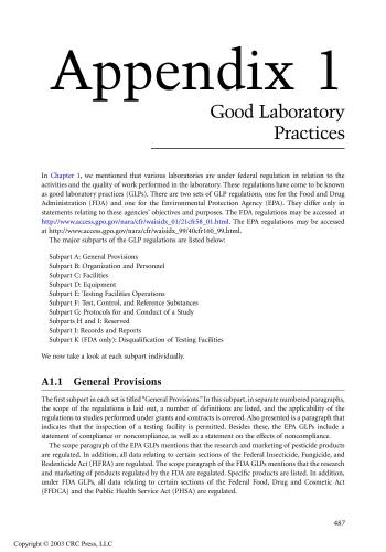 Analytical Chemistry for Technicians