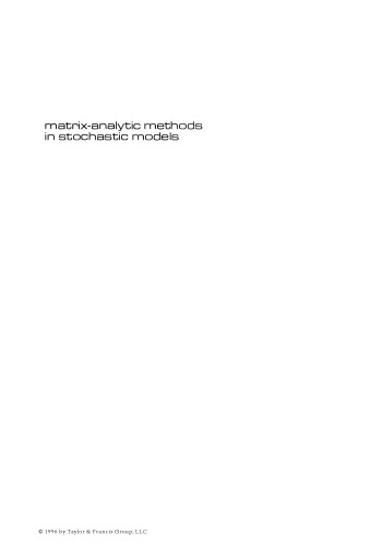 Matrix-Analytic Methods in Stochastic Models